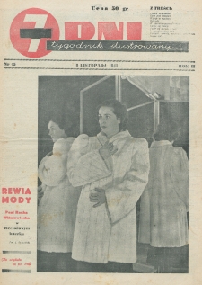 7 Dni : tygodnik ilustrowany. R. 2, nr 45 (8 listopada 1941)