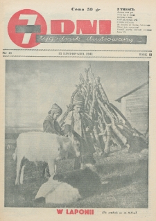 7 Dni : tygodnik ilustrowany. R. 2, nr 46 (15 listopada 1941)