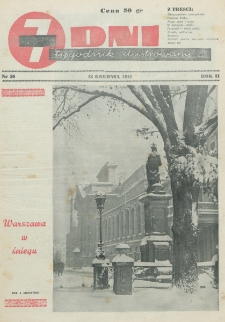 7 Dni : tygodnik ilustrowany. R. 2, nr 50 (13 grudnia 1941)