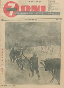 7 Dni : tygodnik ilustrowany. R. 3, nr 2 (10 grudnia 1942)