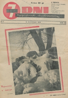 7 Dni : tygodnik ilustrowany. R. 3, nr 7 (14 lutego 1942)