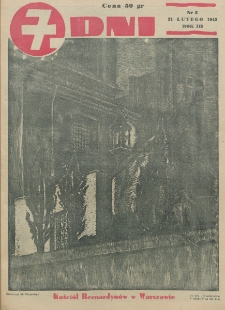 7 Dni : tygodnik ilustrowany. R. 3, nr 8 (21 lutego 1942)