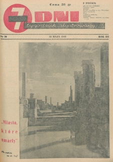 7 Dni : tygodnik ilustrowany. R. 3, nr 20 (16 maja 1942)