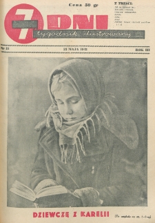 7 Dni : tygodnik ilustrowany. R. 3, nr 21 (23 maja 1942)