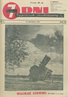 7 Dni : tygodnik ilustrowany. R. 3, nr 24 (13 czerwca 1942)