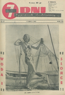 7 Dni : tygodnik ilustrowany. R. 3, nr 27 (4 lipca 1942)