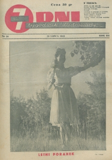 7 Dni : tygodnik ilustrowany. R. 3, nr 30 (25 lipca 1942)