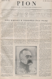 Pion : tygodnik literacko-społeczny. R. 3, nr 12=77 (23 marca 1935)