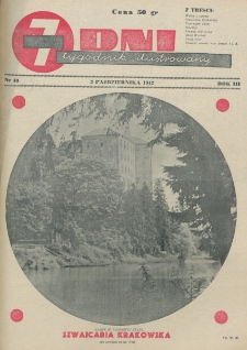 7 Dni : tygodnik ilustrowany. R. 3, nr 40 (3 października 1942)