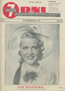 7 Dni : tygodnik ilustrowany. R. 3, nr 41 (10 października 1942)