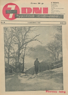 7 Dni : tygodnik ilustrowany. R. 3, nr 49 (5 grudnia 1942)