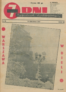 7 Dni : tygodnik ilustrowany. R. 3, nr 50 (12 grudnia 1942)
