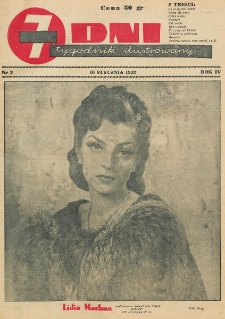 7 Dni : tygodnik ilustrowany. R. 4, nr 3 (16 stycznia 1943)