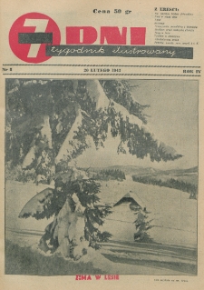 7 Dni : tygodnik ilustrowany. R. 4, nr 8 (20 lutego 1943)