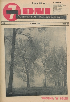 7 Dni : tygodnik ilustrowany. R. 4, nr 18 (1 maja 1943)