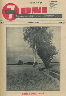 7 Dni : tygodnik ilustrowany. R. 4, nr 23 (5 czerwca 1943)
