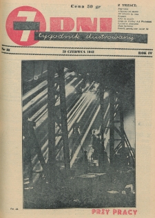 7 Dni : tygodnik ilustrowany. R. 4, nr 25 (19 czerwca 1943)