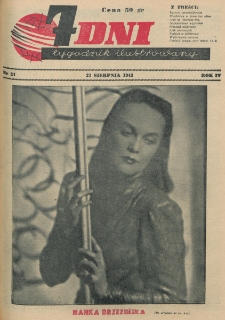 7 Dni : tygodnik ilustrowany. R. 4, nr 34 (21 sierpnia 1943)