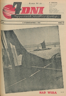 7 Dni : tygodnik ilustrowany. R. 4, nr 40 (2 października 1943)