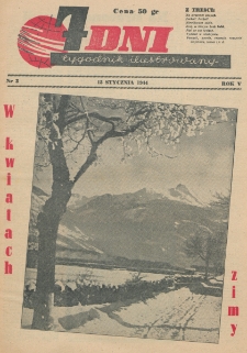 7 Dni : tygodnik ilustrowany. R. 5, nr 3 (15 stycznia 1944)