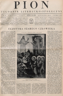 Pion : tygodnik literacko-społeczny. R. 3, nr 16=81 (20 kwietnia 1935)