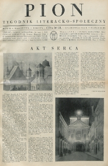 Pion : tygodnik literacko-społeczny. R. 3, nr 24=89 (15 czerwca 1935)