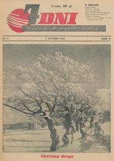 7 Dni : tygodnik ilustrowany. R. 5, nr 6 (5 lutego 1944)