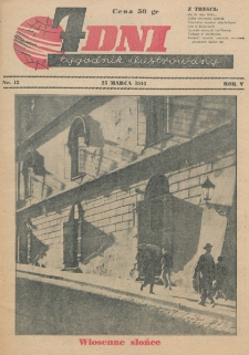 7 Dni : tygodnik ilustrowany. R. 5, nr 13 (25 marca 1944)
