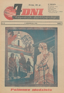 7 Dni : tygodnik ilustrowany. R. 5, nr 14 (1 kwietnia 1944)