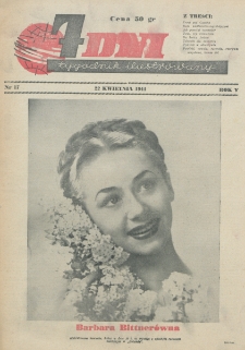 7 Dni : tygodnik ilustrowany. R. 5, nr 17 (22 kwietnia 1944)