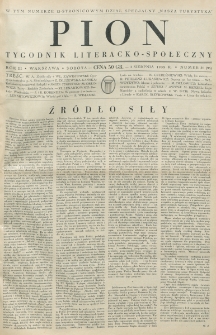 Pion : tygodnik literacko-społeczny. R. 3, nr 31=96 (3 sierpnia 1935)