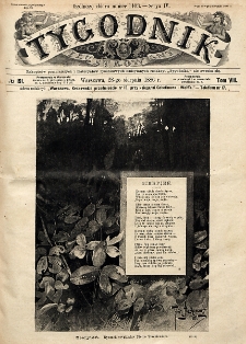 Tygodnik Illustrowany. Serya 4, T. 8, nr 191 (28 sierpnia 1886)