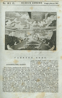 Muzeum Domowe albo Czytelnia Wieczorna. 1837, nr 40/41