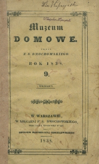 Muzeum Domowe. 1838, nr 9