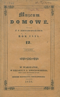 Muzeum Domowe. 1838, nr 12