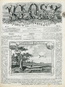 Kłosy : czasopismo illustrowane, tygodniowe. Tom 11, nr 272 (3/15 września 1870)