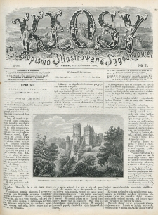 Kłosy : czasopismo illustrowane, tygodniowe. Tom 11, nr 282 (12/24 listopada 1870)