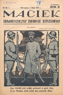 Maciek : humorystyczny tygodnik ilustrowany. R. 2 (1919), nr 18=27 (4 maja)