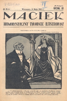 Maciek : humorystyczny tygodnik ilustrowany. R. 2 (1919), nr 19=28 (11 maja)