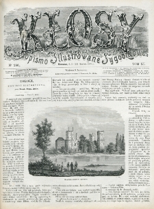 Kłosy : czasopismo illustrowane, tygodniowe. Tom 11, nr 286 (10/22 grudnia 1870)