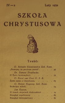 Szkoła Chrystusowa. R. 3, T. 4, nr 2 (1932)