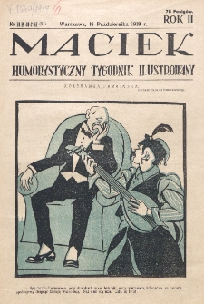 Maciek : humorystyczny tygodnik ilustrowany. R. 2 (1919), nr 38-42=52 (19 pażdziernika)