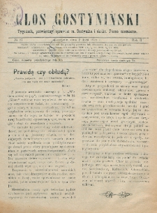 Głos Gostyniński : organ społeczno-gospodarczo-handlowy i literacki, tygodnik poświęcony sprawom Gostynina i okolicy. R. 2, nr 27 (2 lipca 1922)