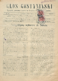 Głos Gostyniński : organ społeczno-gospodarczo-handlowy i literacki, tygodnik poświęcony sprawom Gostynina i okolicy. R. 2, nr 28 (9 lipca 1922)