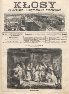 Kłosy : czasopismo illustrowane, tygodniowe. Tom 7, nr 161 (18/30 lipca 1868)