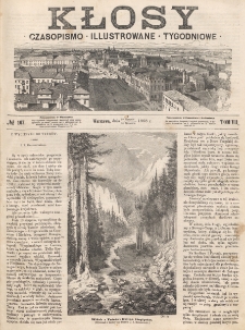 Kłosy : czasopismo illustrowane, tygodniowe. Tom 7, nr 167 (29 sierpnia/10 września 1868)