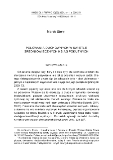 Polowania duchownych w świetle średniowiecznych ksiąg pokutnych