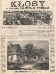 Kłosy : czasopismo illustrowane, tygodniowe. Tom 7, nr 168 (5/17 września 1868)