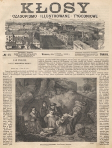 Kłosy : czasopismo illustrowane, tygodniowe. Tom 7, nr 171 (26 września/ 9 października 1868)