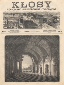 Kłosy : czasopismo illustrowane, tygodniowe. Tom 7, nr 175 (24 października/5 listopada 1868)